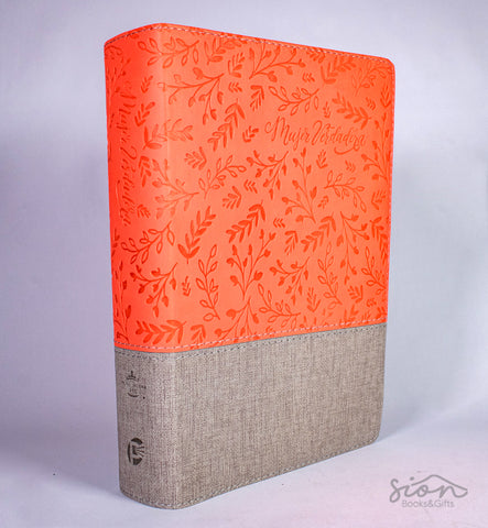 Biblia Devocional Mujer Verdadera RVR60 Duotono Coral