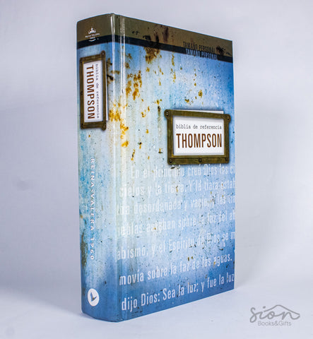 Biblia Thompson/Rvr7Edicion Estudio/Azul-Marron